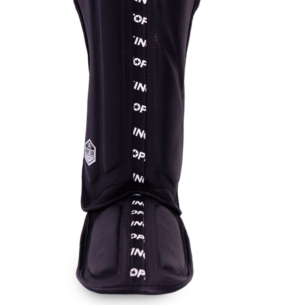 Top King "Full Impact Single Tone" Защита Голени Тайский Бокс Black