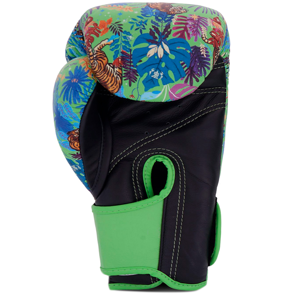 Top King "Wild Tiger" Боксерские Перчатки Тайский Бокс Green-Black