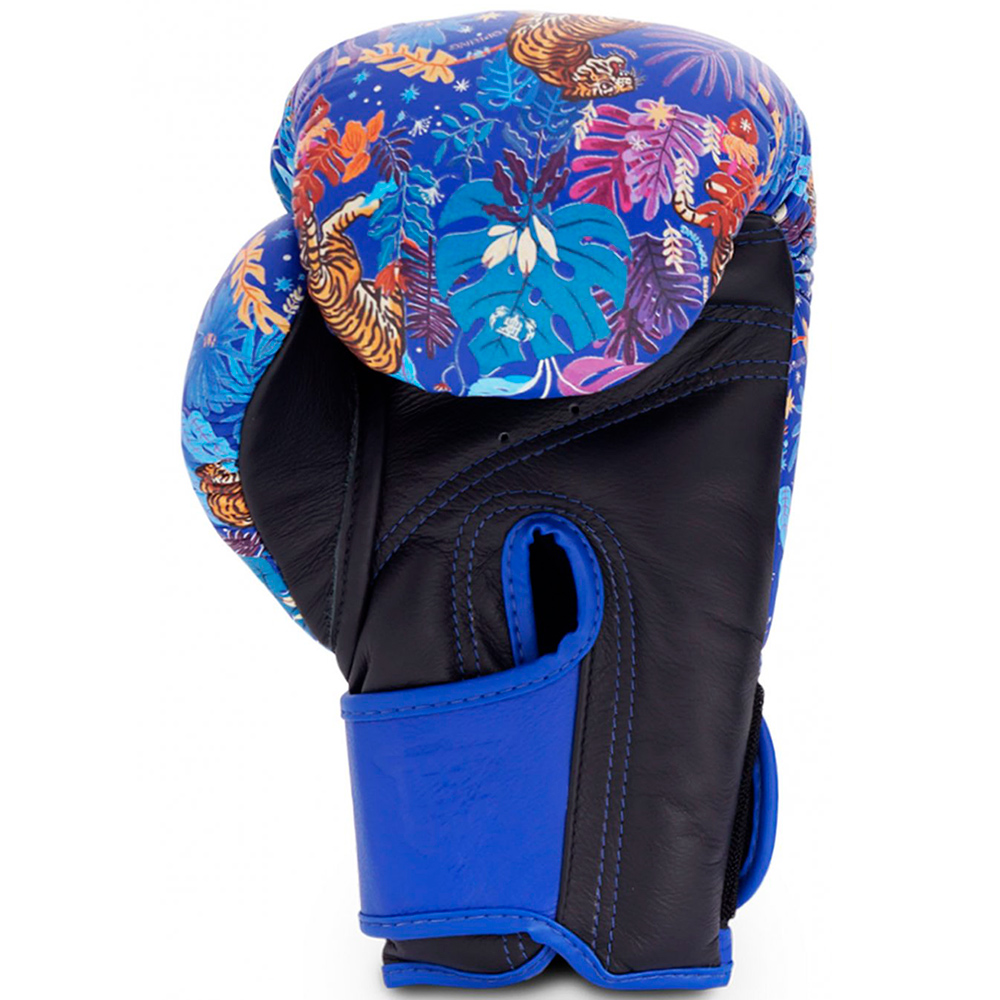 Top King "Wild Tiger" Боксерские Перчатки Тайский Бокс Blue-Black