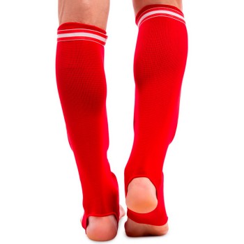 Twins Special SGN1 Защита Голени Эластичный Хлопок Тайский Бокс Красный