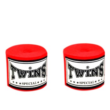 Twins Special CH1 Бинты Боксерские Тайский Бокс Хлопок Красные
