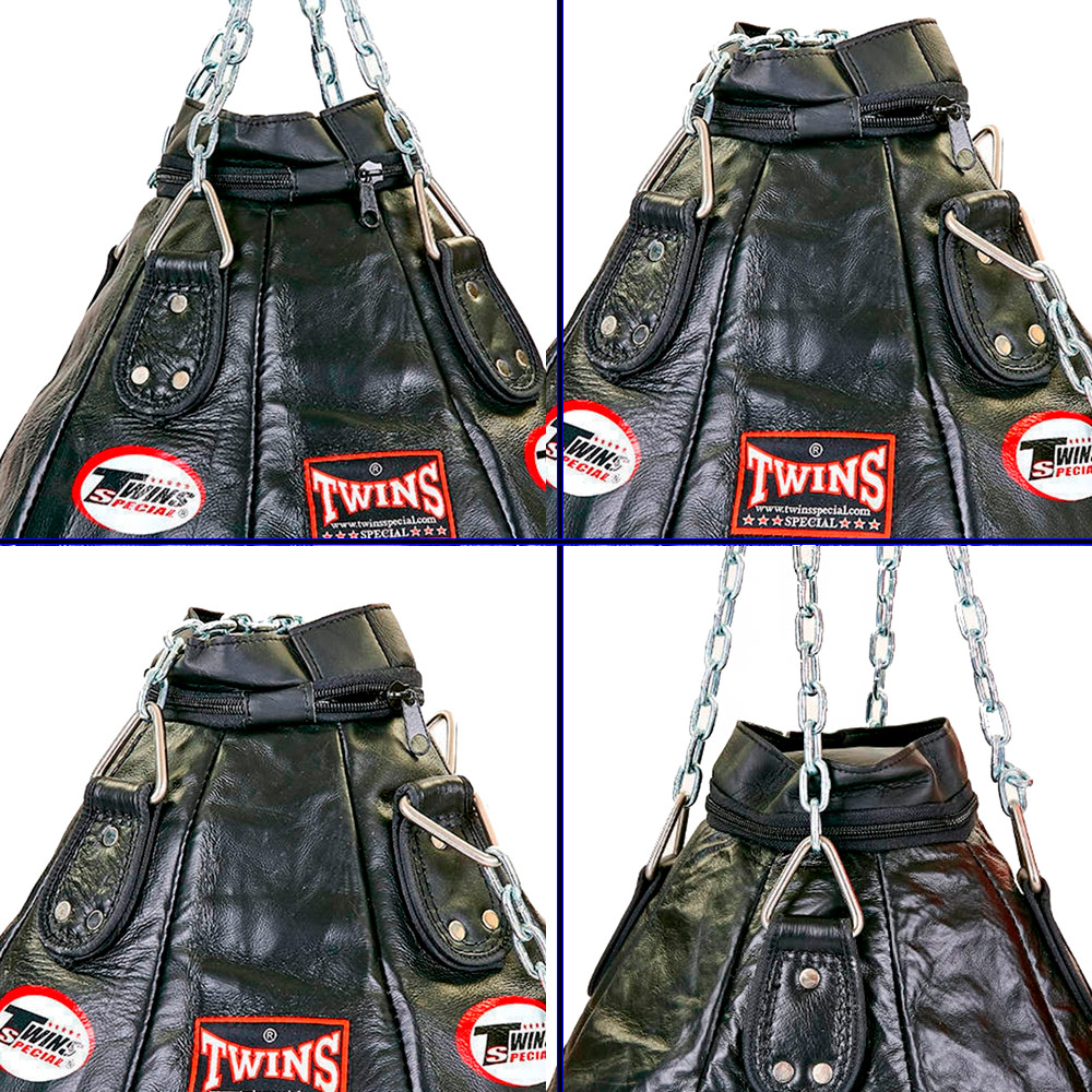 Twins Special PPL1 Боксерская Груша Тайский Бокс Натуральная Кожа Черная Размер S