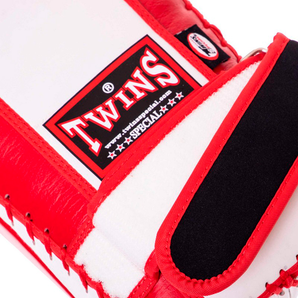 Twins Special KPL14 Тайские Пады Изогнутые Тайский Бокс Красно-Белые
