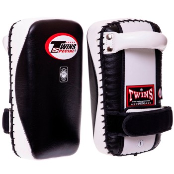 Twins Special KPL14 Тайские Пады Изогнутые Тайский Бокс Черно-Белые