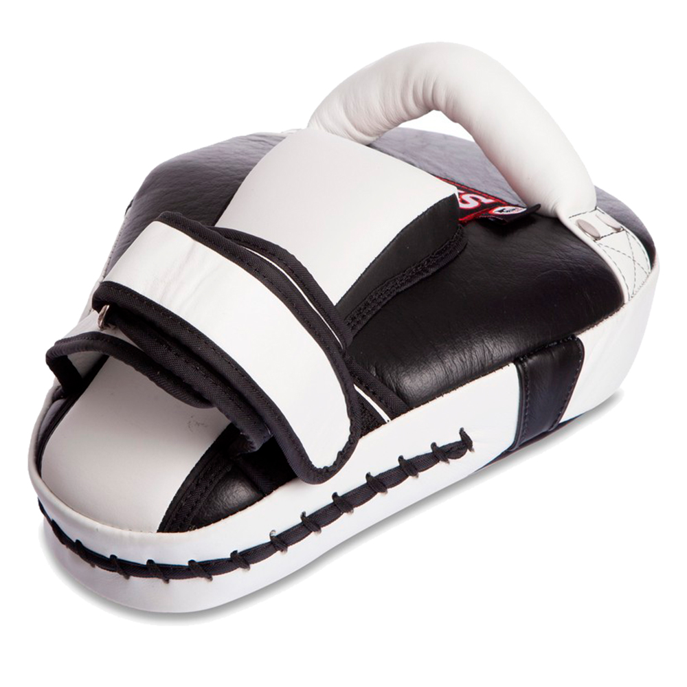 Twins Special KPL11 Пады Тайские "Curved Leaf Kick Pads" Тайский Бокс Черно-Белые