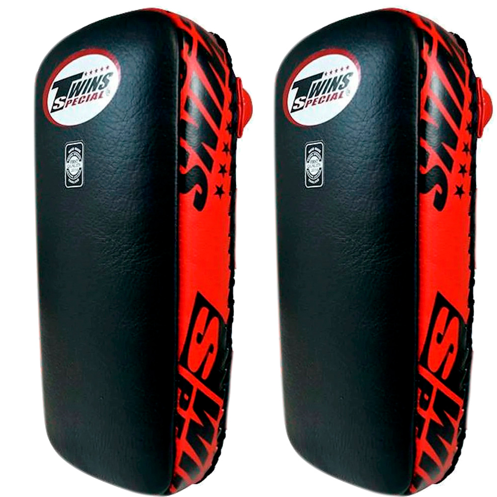 Twins Special KPL2 Пады Тайские Прямые Тайский Бокс Черно-Красный