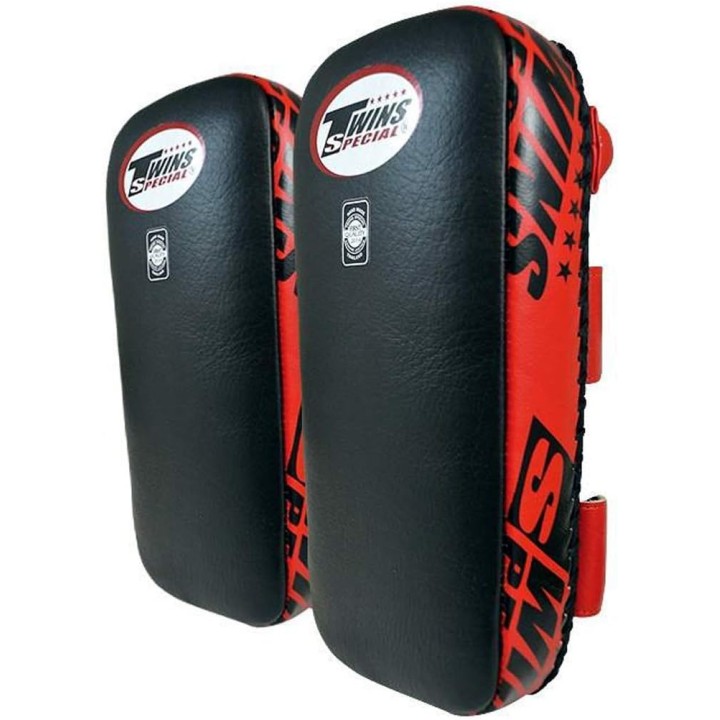 Twins Special KPL1 Пады Тайские Прямые Тайский Бокс На Ремнях Черный 