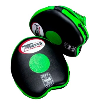 Twins Special PML13 Лапы Боксерские Тайский Бокс Ладошки "Speed Mitts" Черно-Зеленые