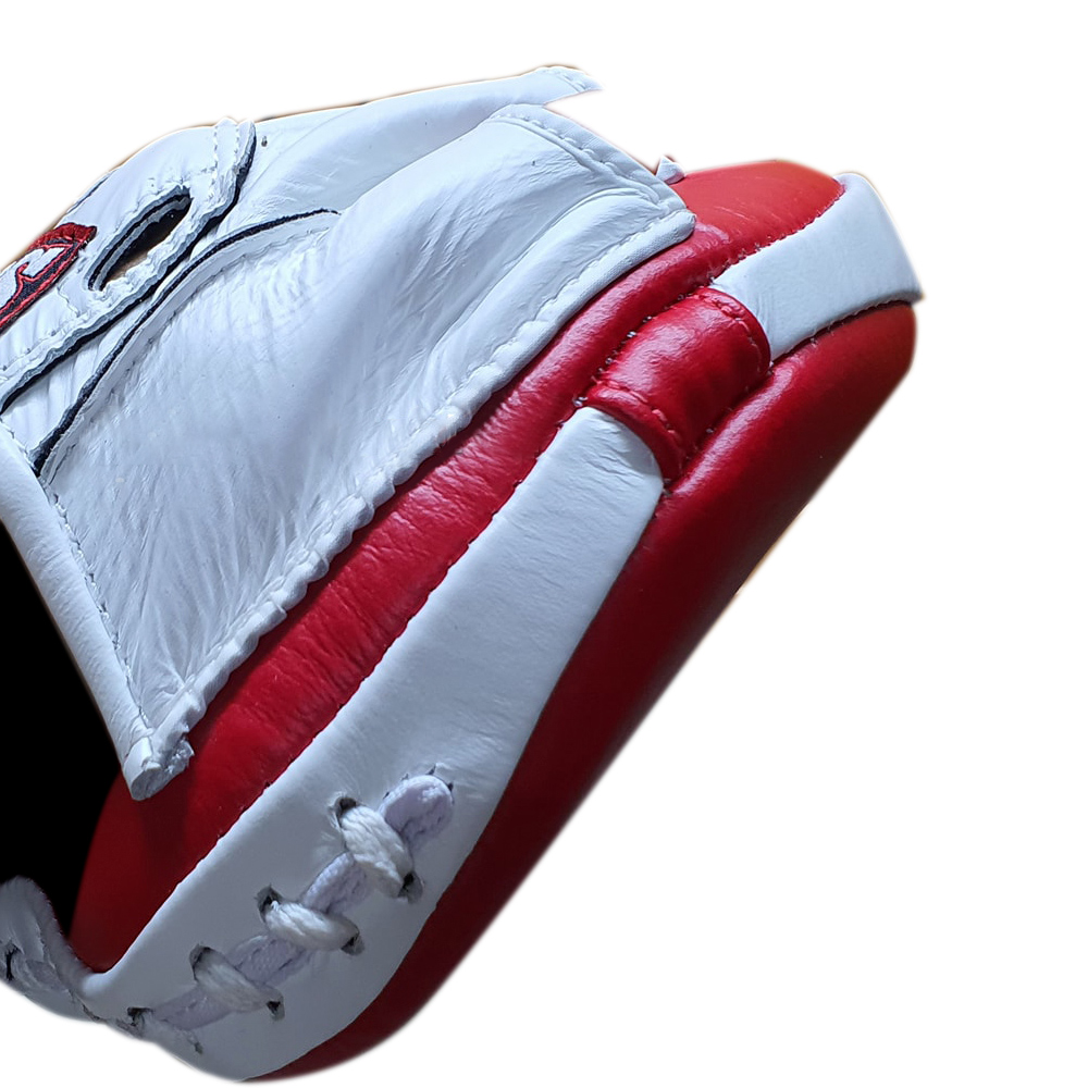 Twins Special PML13 Лапы Боксерские Тайский Бокс Ладошки "Speed Mitts" Красно-Белые