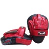 Twins Special PML10 Лапы Боксерские Тайский Бокс Гнутые "Focus Mitts In Curved Style" Черный с Красным