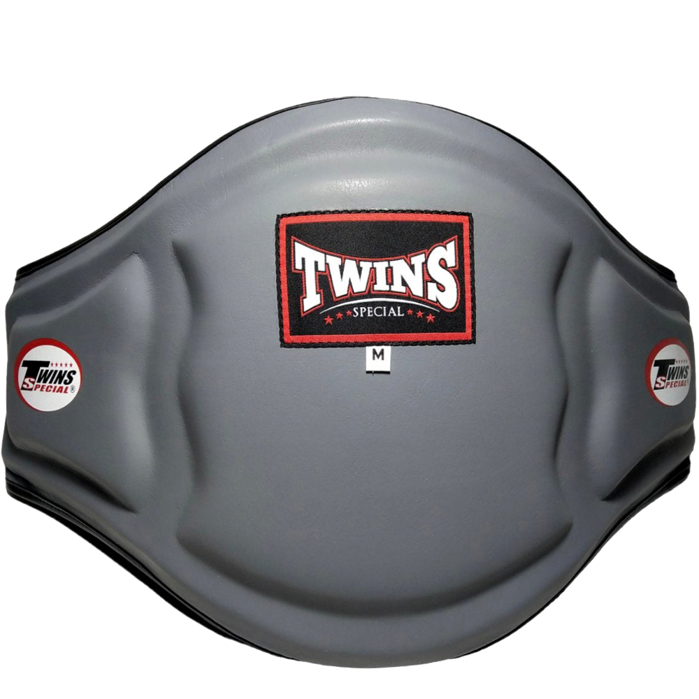 Twins BEPL3 Пояс Тренера Натуральная Кожа Тайский Бокс Серый