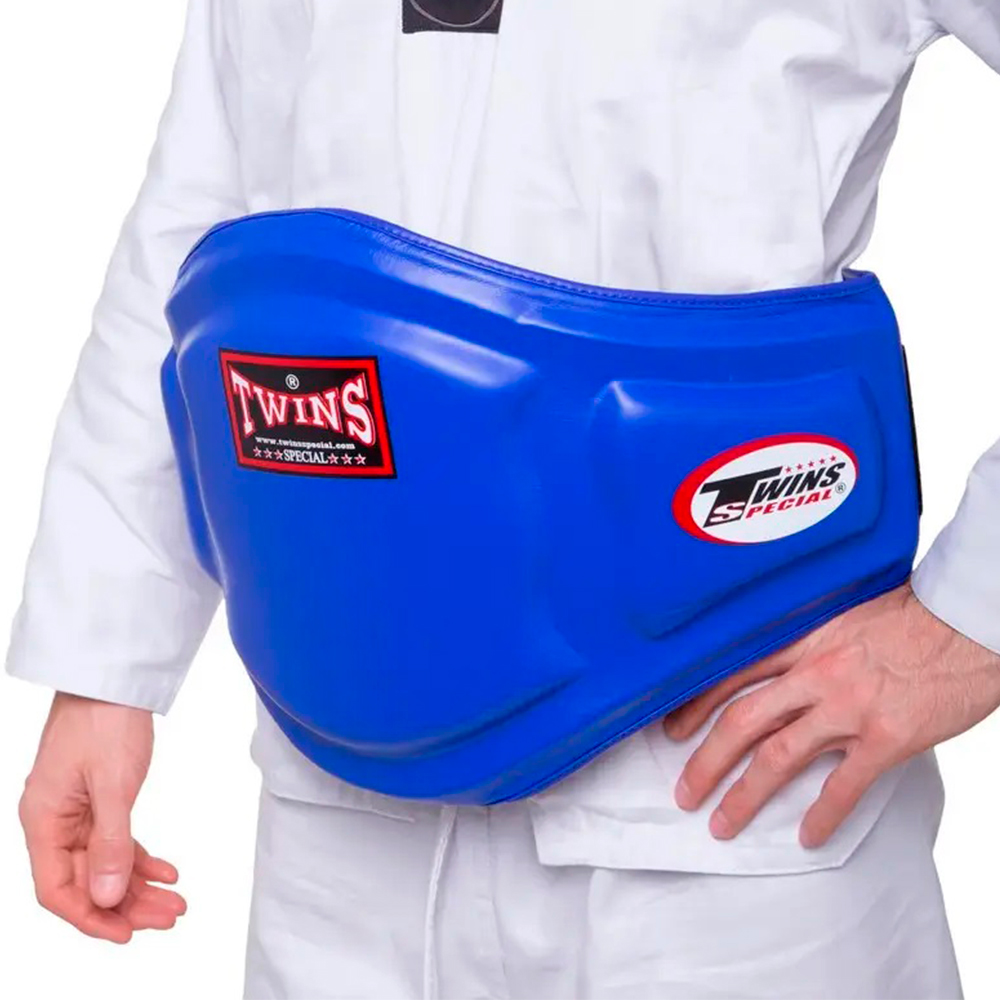 Twins Special BEPL3 Пояс Тренера Натуральная Кожа Тайский Бокс Синий