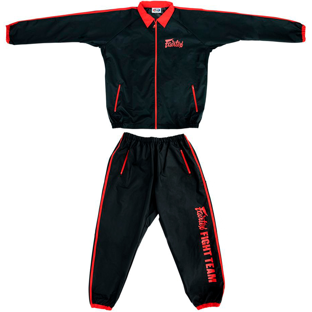 Fairtex VS4 Костюм Cауна Сгонка "Vinyl Sweat Suit" Черно-Красная