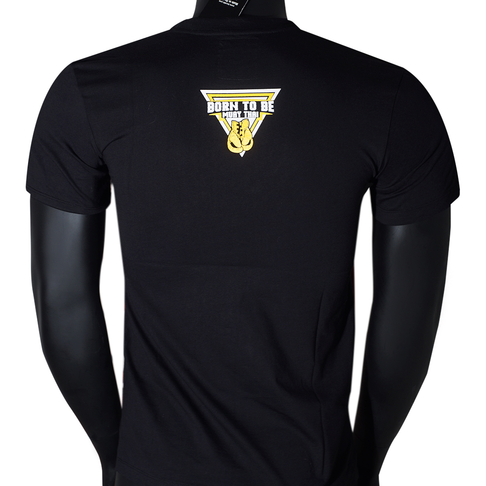 Born To Be BOMT8002 Футболка Тайский Бокс Хлопок Черная Размер L