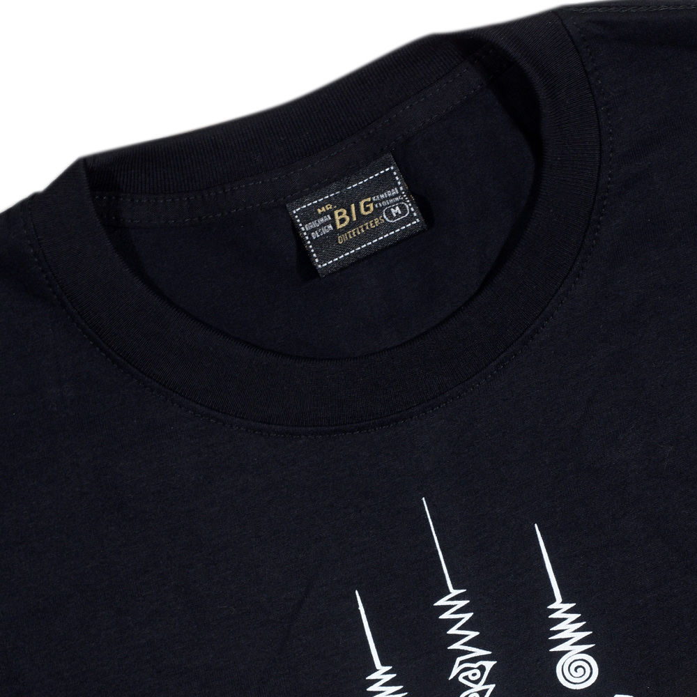 Футболка Тайская Сак Янт Тату Хлопок "2 Tigers" Черная с Золотом