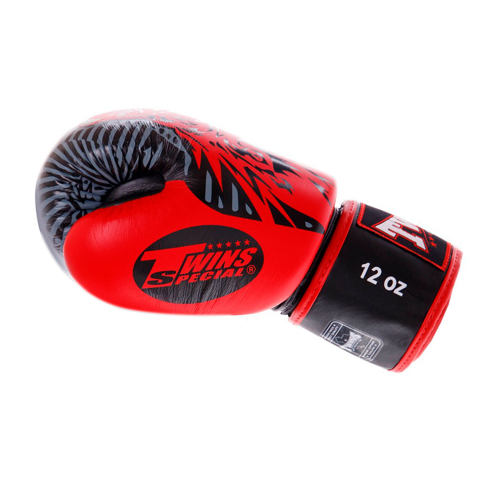 Twins Special FBGVL3-50 Боксерские Перчатки Тайский Бокс "Wolf" Красный
