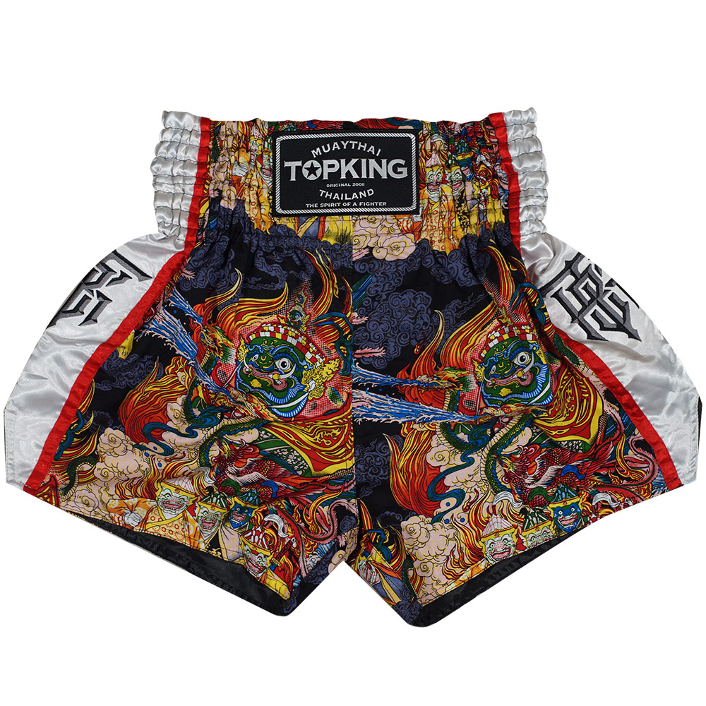 Top King TKTBS-205 Шорты Тайский Бокс Белая Вставка