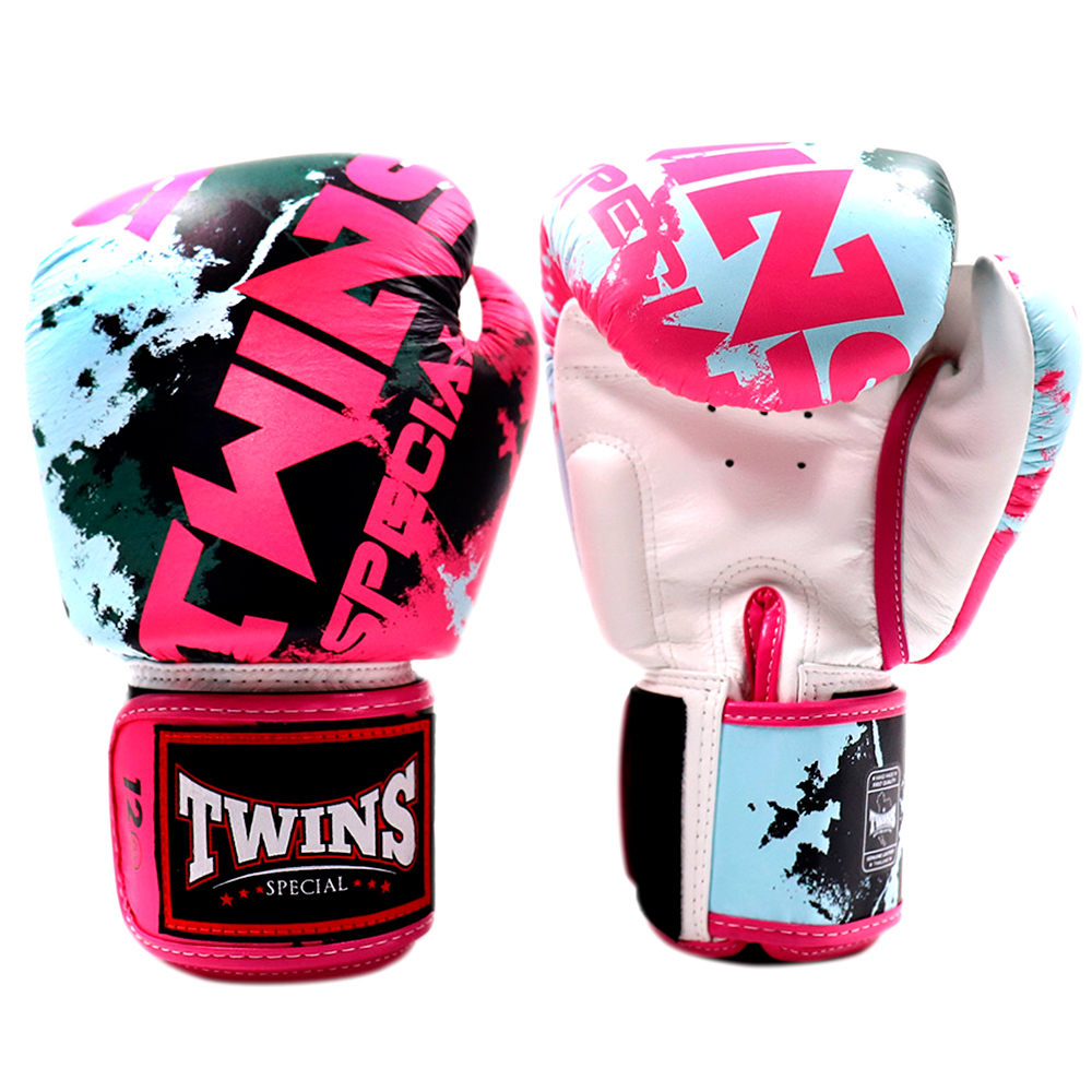 Twins Special FBGVL3-61 Боксерские Перчатки Тайский Бокс White-Pink