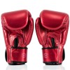 Fairtex BGV22 Боксерские Перчатки Тайский Бокс "Metallic" Красные