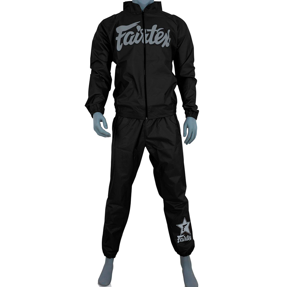 Fairtex VS3 Костюм Cауна Сгонка "Vinyl Sweat Suit" Черно-Серая