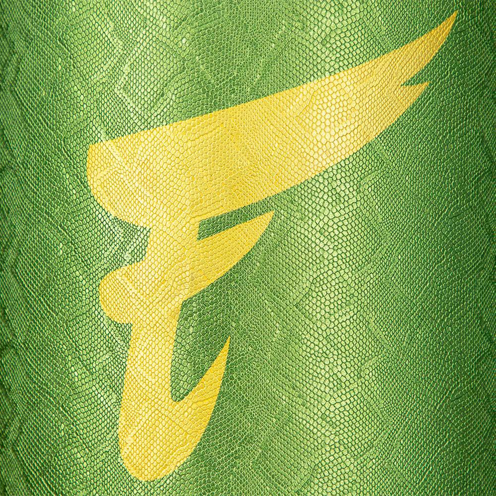 Fairtex HB6PY Мешок Боксерский Тайский Бокс Тайский Банан "Muay Thai Banana Bag Python Print” Зелено-Золотой