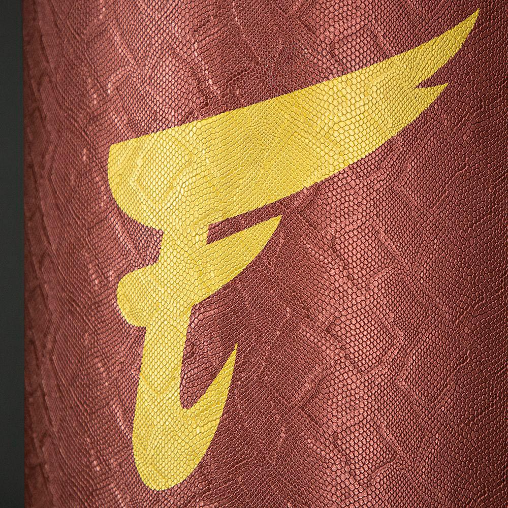 Fairtex HB6PY Мешок Боксерский Тайский Бокс Тайский Банан "Muay Thai Banana Bag Python Print”  Красно-Золотой