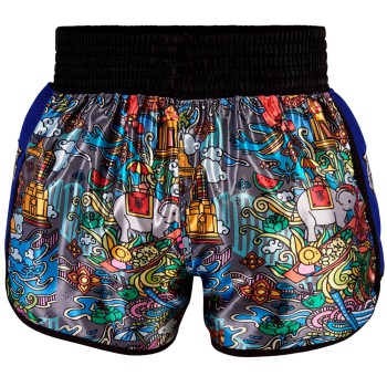 Top King TKTBS-224 Шорты Тайский Бокс Синяя Сетка