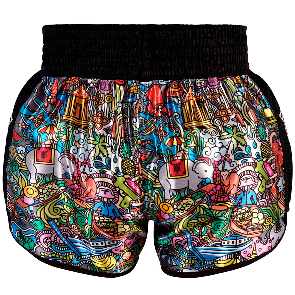 Top King TKTBS-224 Шорты Тайский Бокс Черная Сетка