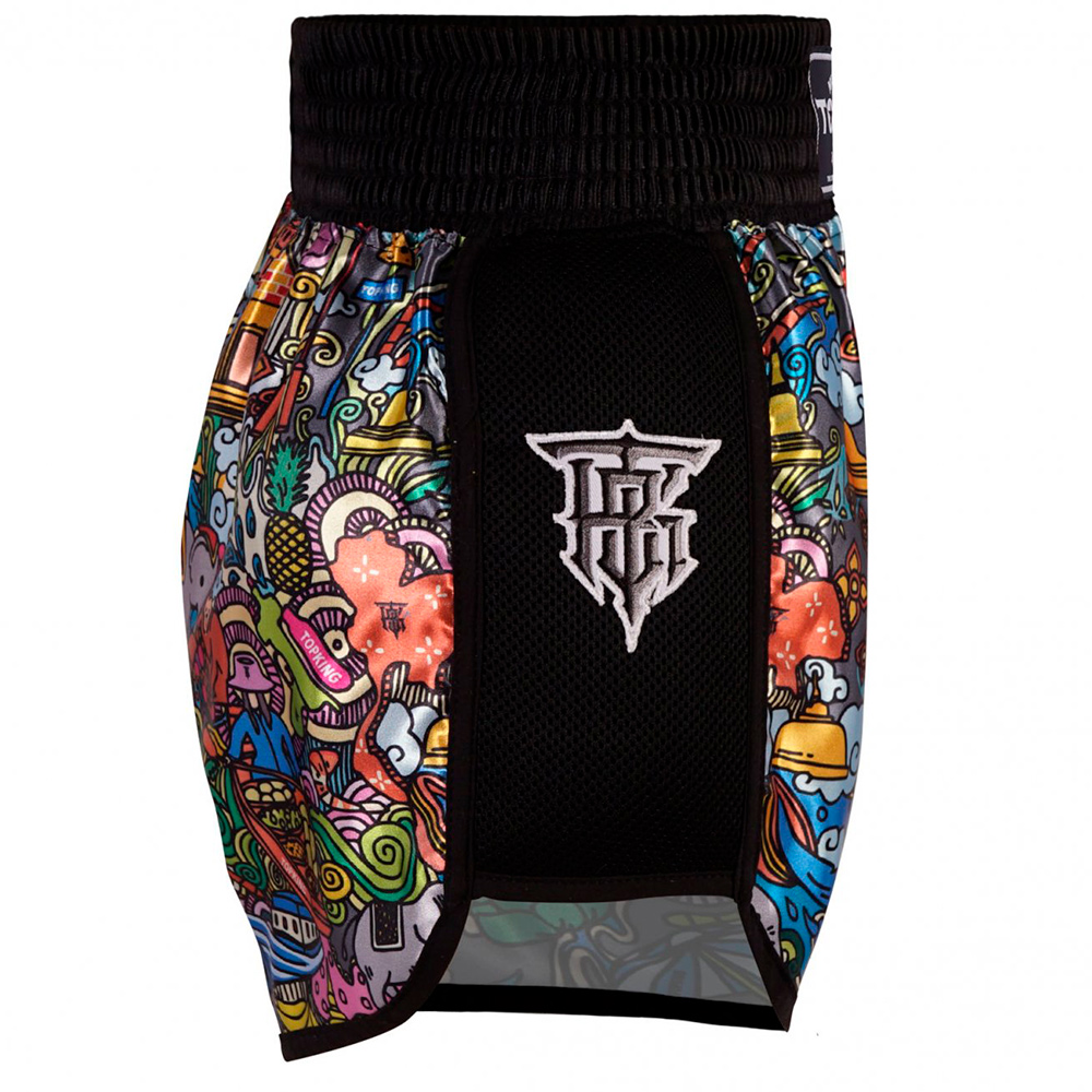 Top King TKTBS-224 Шорты Тайский Бокс Черная Сетка