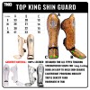 Детская Защита Голени Top King TKSGSS-02 "Super Snake" Тайский Бокс Золото (Белое)