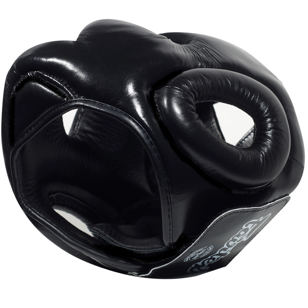 Fairtex HG3 Боксерский Шлем Тайский Бокс "Full Coverage Style" Черный