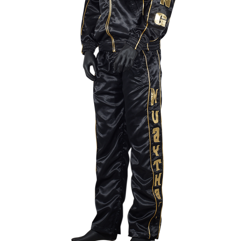 Top King TKTRS-006 Тренировочный Костюм Тайский бокс Черный с Золотом