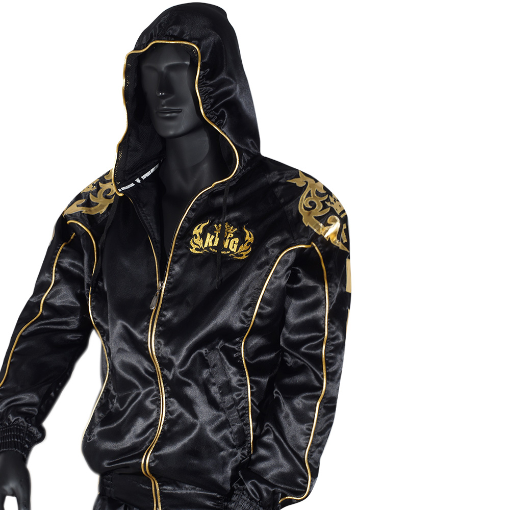 Top King TKTRS-006 Тренировочный Костюм Тайский бокс Черный с Золотом