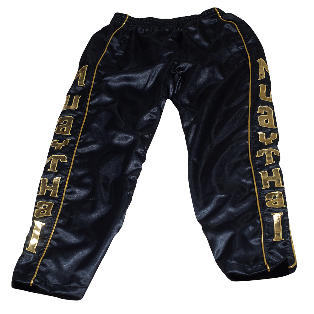 Top King TKTRS-006 Тренировочный Костюм Тайский бокс Черный с Золотом