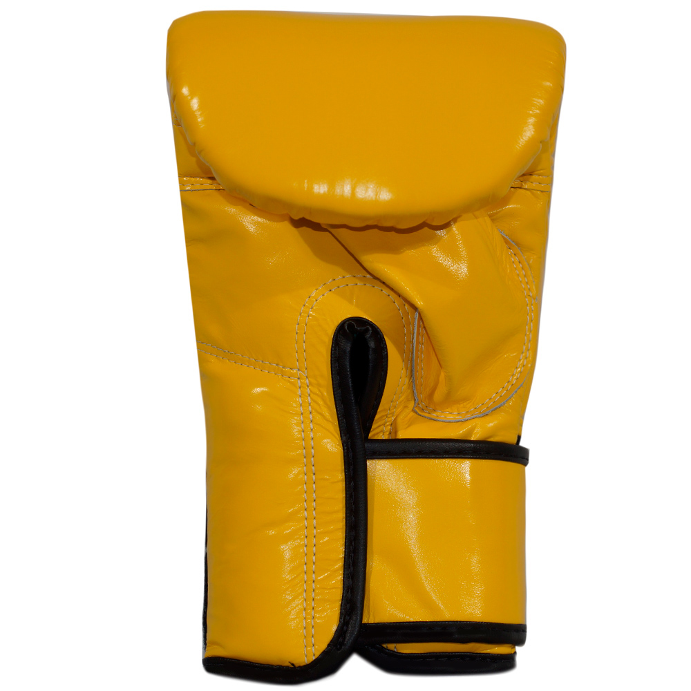 Fairtex TGT7 Снарядные Перчатки Тайский Бокс Закрытый Большой Палец Желтые