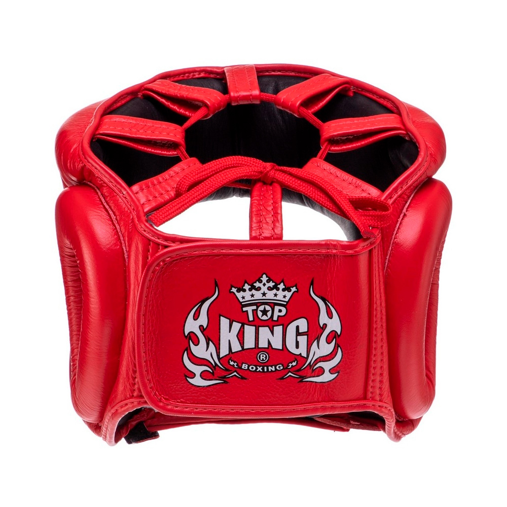 Top King TKHGPT (CC) Боксерский Шлем Бампер Тайский Бокс "Head Guard Pro Training Красный