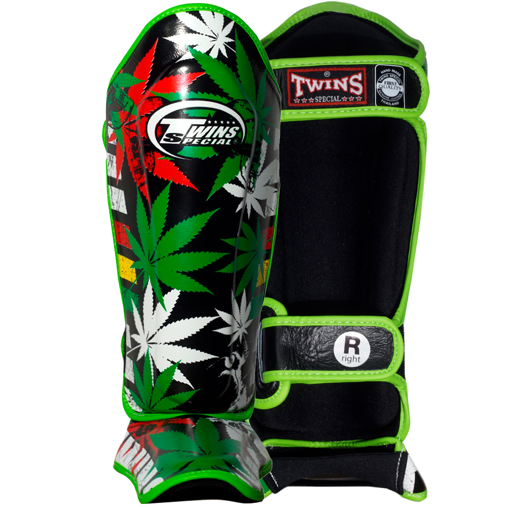 Twins Special FSGL10-54 Защита Голени "Grass" Тайский Бокс 