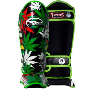 Twins Special FSGL10-54 Защита Голени "Grass" Тайский Бокс 