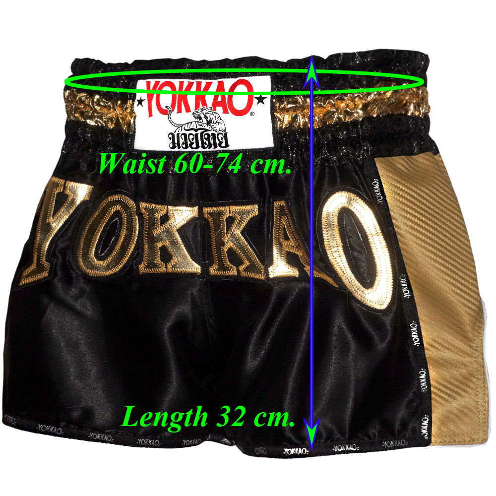 Yokkao Шорты Тайский Бокс Carbon Черный Размер S
