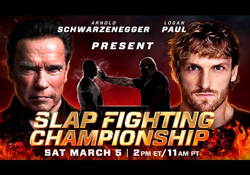 АРНОЛЬД ШВАРЦЕНЕГГЕР И БЛОГЕР ЛОГАН ПОЛ ПРОВЕДУТ ЧЕМПИОНАТ ПО ПОЩЕЧИНАМ