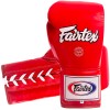 Fairtex BGL6 Боксерские Перчатки Тайский Бокс Шнурки Lace Up Красные