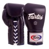 Fairtex BGL6 Боксерские Перчатки Тайский Бокс Шнурки Lace Up Синие