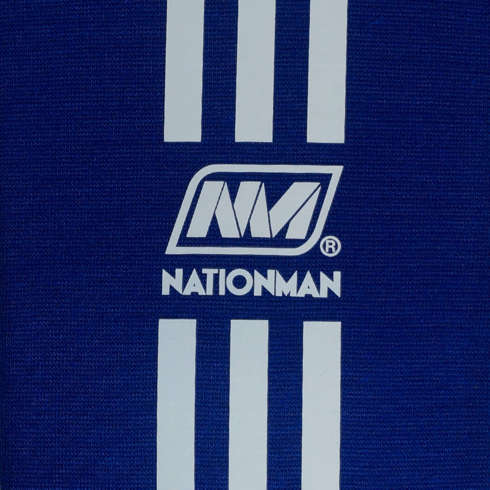 Nationman NMS Защита Голени И Стопы Эластичный Хлопок Тайский Бокс Синяя
