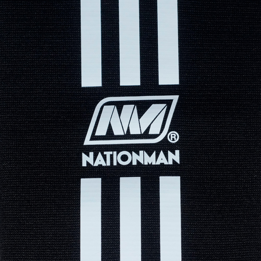 Nationman NMS Защита Голени И Стопы Эластичный Хлопок Тайский Бокс Черная