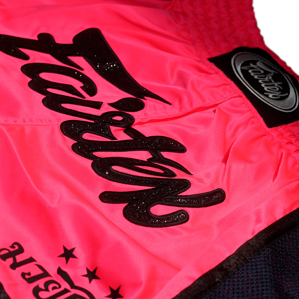 Fairtex BS1714 Шорты Тайский Бокс "Slim" Shocking Pink