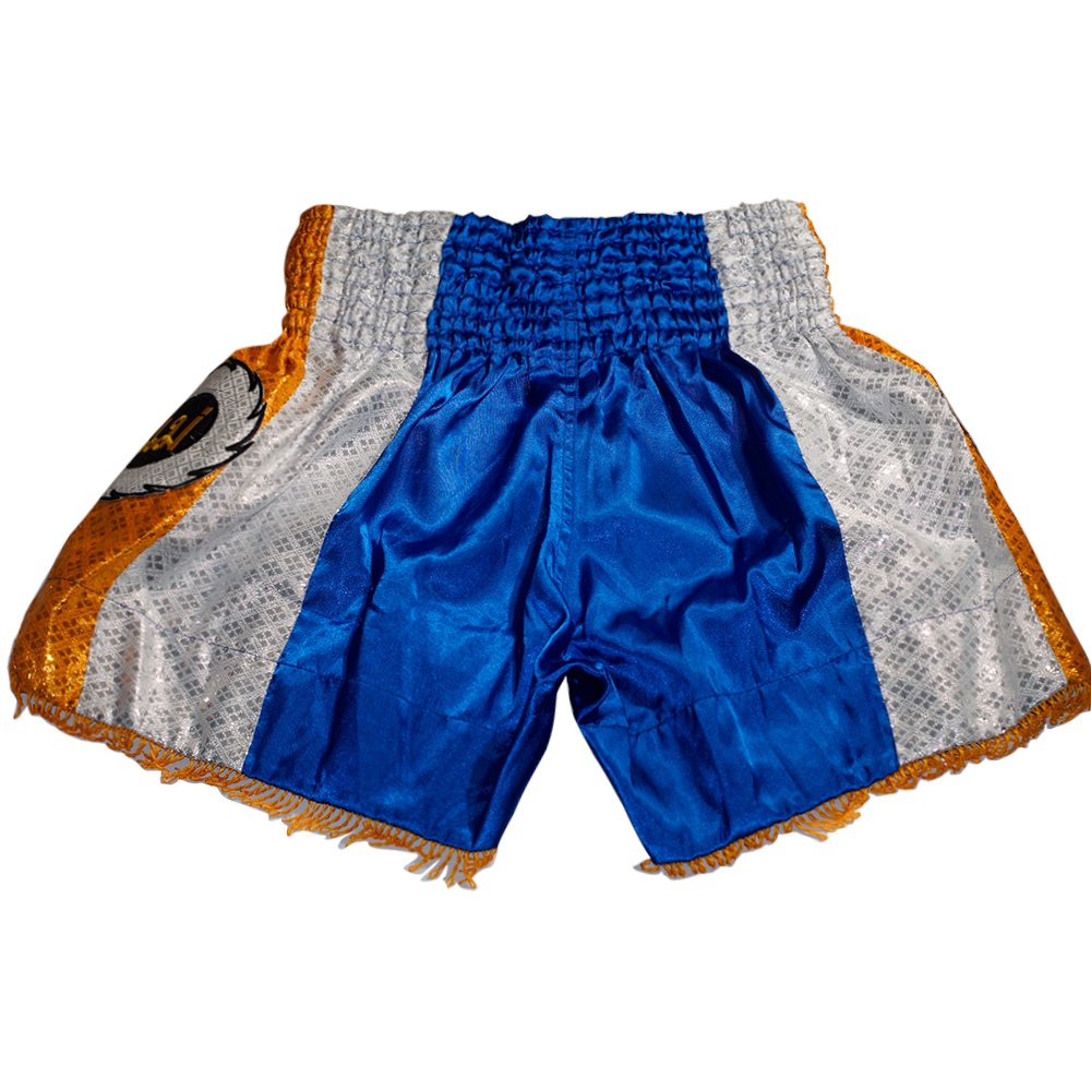 Lumpinee Тайские Шорты Лумпини Синие c Бахрамой 