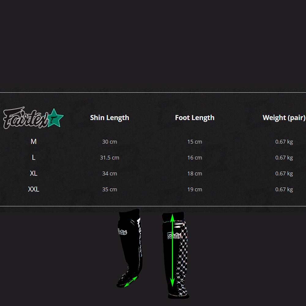 Fairtex SP6 Защита Голени "ММА Стиль" Белый
