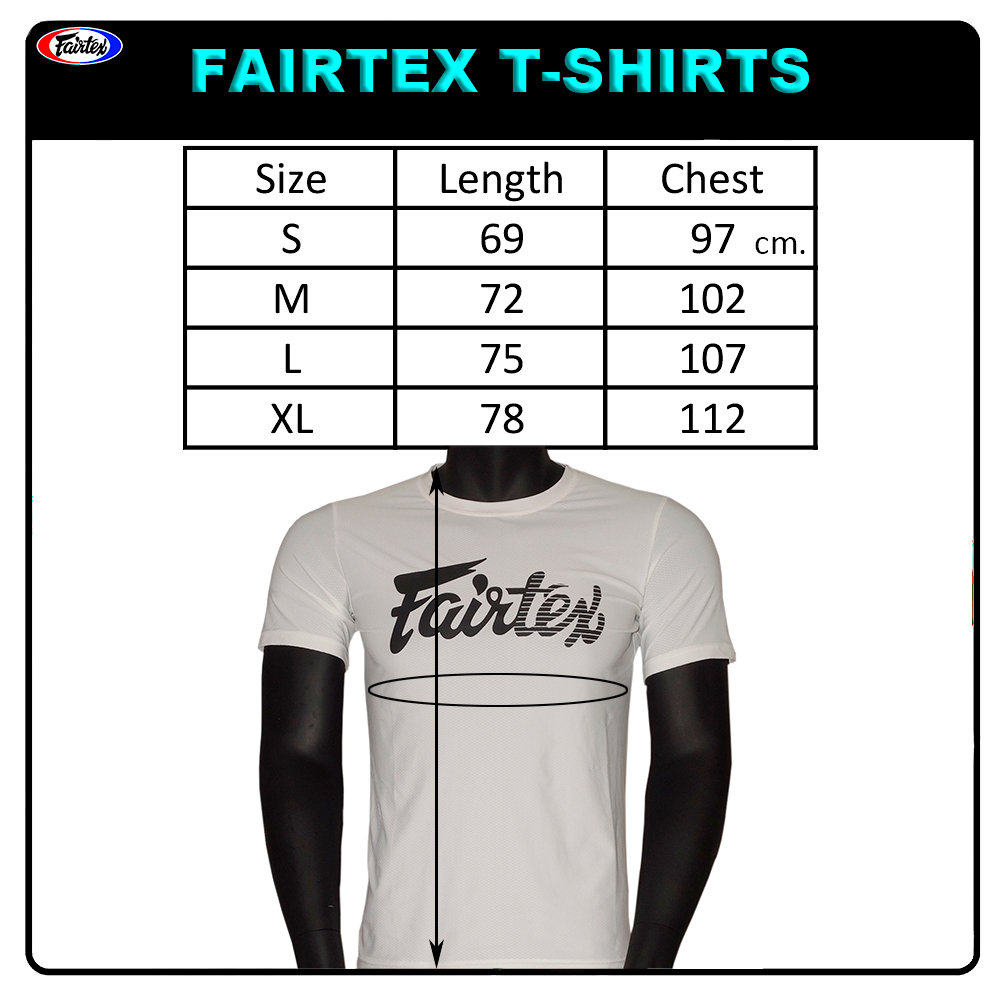 Fairtex TST181 Футболка Тайский Бокс "Signature" Белая 