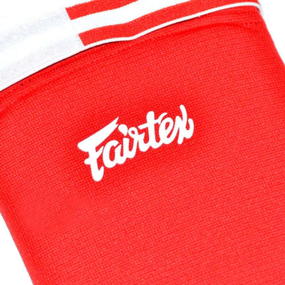Fairtex SPE1 Защита Голени "Elastic Shin Pads" Тайский Бокс Красный