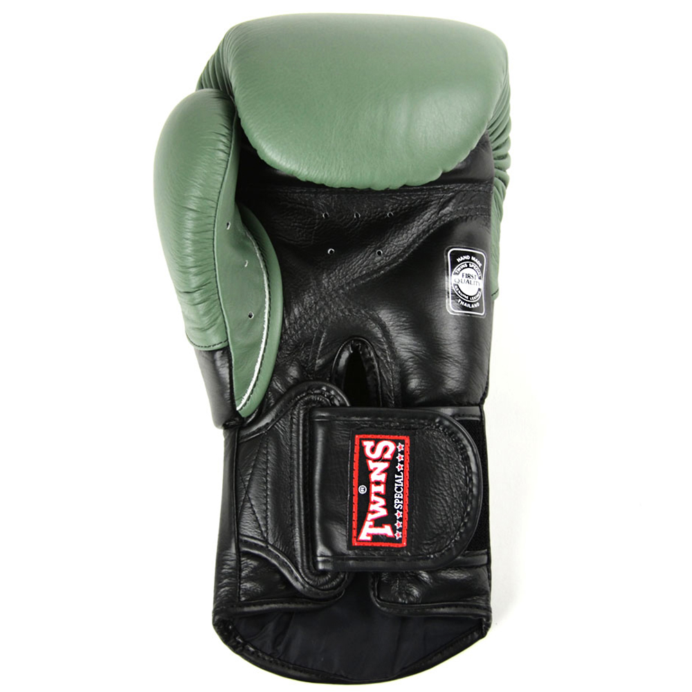 Twins Special BGVL6 Боксерские Перчатки Тайский Бокс Олива с Черным